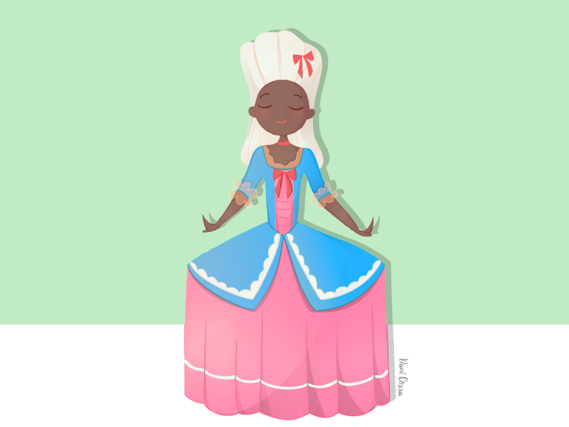 Baroque Aristocracy lady aristocracy baroque vector illustration