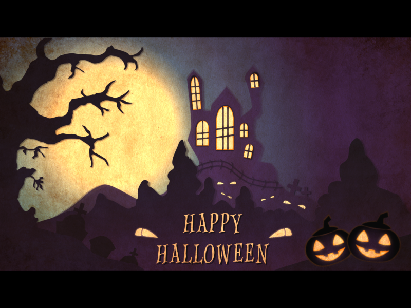 Halloween animation vector illustration halloween