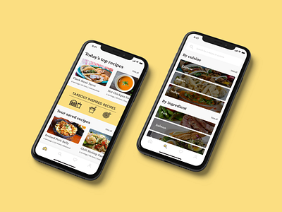 Mobile Recipe App Concept