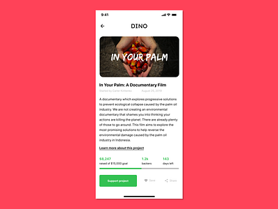 Daily UI - Crowdfunding Page