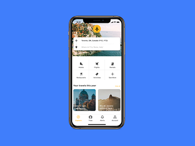 Travel App Concept app design figma ios iphone mobile mobile app mobile app design project sketch travel ui