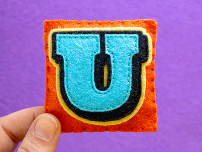 U / Ultra Pro 36daysoftype felt handmade sewing type typography ultra pro