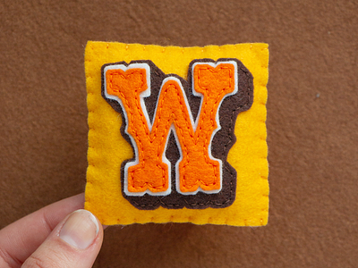 W / West Hood Three 36daysoftype felt handmade sewing type typography west hood