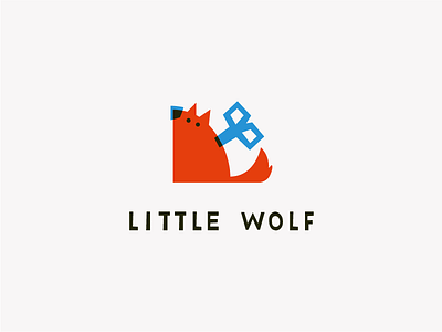 Little Wolf Logo logo toy toy store wolf