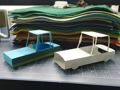 "Buddddies" Car Paper Study car paper papercraft