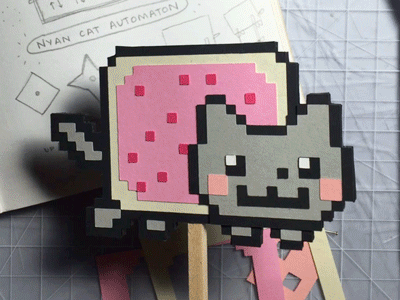 Minecraft Pixel Art Templates: Nyan Cat