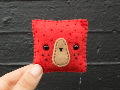 042 face felt handmade sewing the100dayproject