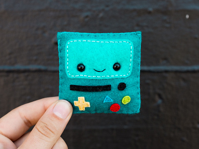 053 adventure time bmo face felt handmade sewing the100dayproject