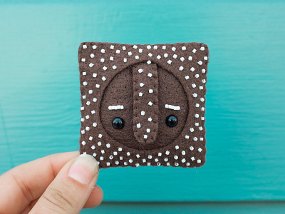 081 face felt handmade sewing the100dayproject