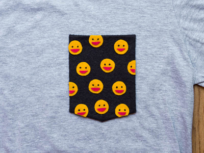 001 👕😄 felt handmade pocket t shirt the100dayproject