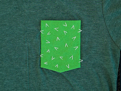 002 👕🌵 cactus felt handmade pocket t shirt the100dayproject