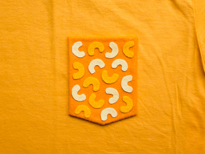 011 👕🧀 cheese felt handmade mac and cheese macaroni mad cheez pocket t shirt the100dayproject