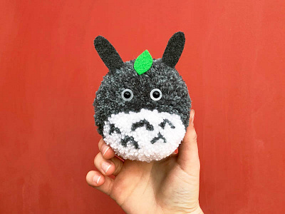 022 🌱 Totoro handmade miyazaki pom pom the100dayproject totoro yarn