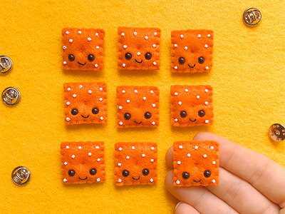 Cheez-It Felt Pins