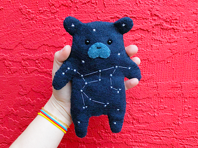 Ursa Major Felt Bear bear constellation felt handmade sewing ursa ursa major