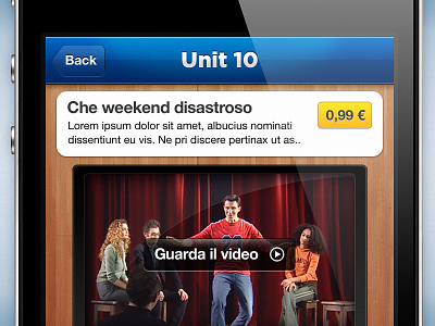 L'inglese - UI app app blue iphone navigation ui yellow