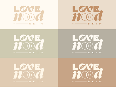 Branding : Love Nood Skin branding design graphic design logo typography vector