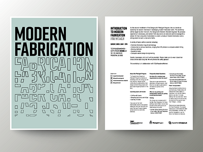 Introduction to Modern Fabrication for Women Flyer