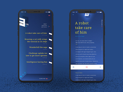 In-the-Box Series : Blog art direction concept 3d box design ios iphonex layout blog mobile ui ux design