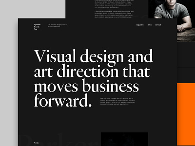 Portfolio Progress art direction branding design grid layout portfolio type typography ui ux