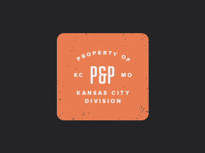 Pedal & Pen 2 badge branding kansas city mark missouri orange pedal pen pp typography