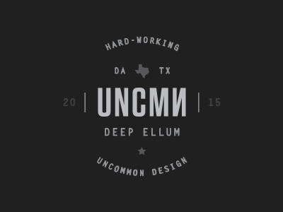 UNCMN // Dallas branding dallas deep ellum design identity parker peterson responsive design uncmn visual design web design