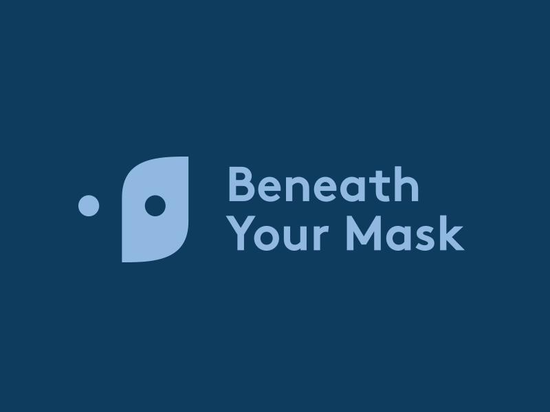 Mask Concept blue brand design branding dallas dreamers of day identity light blue logo mark texas