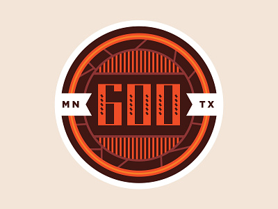 600 / Thanks badge custom type dallas design minnesota parker peterson seal texas type typography