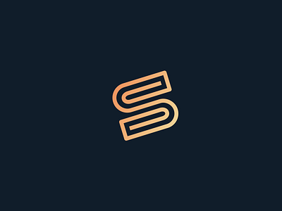 S Mark brand branding insurance letterform linework logo s tech