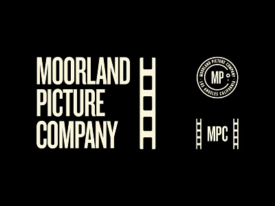Moorland Picture Co brand design branding california design film identity logos los angeles marks moorland movies parker peterson pictures typography