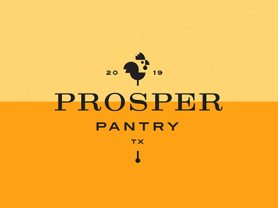 Prosper Pantry brand branding chicken dallas food food and beverage identity illustration logo mark parker peterson prosper service texas tx typography