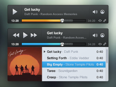 Grooveshark Widget grooveshark music player playlist share song widget