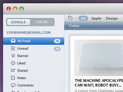 OSx RSS reader