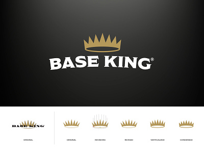 Base King Logo Update brand brand refresh branding branding design crown identity industrial logos redesign