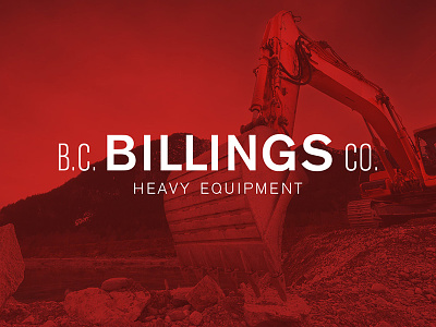 Branding Heavy Equipment brand construction heavy equipment industrial logo red sans