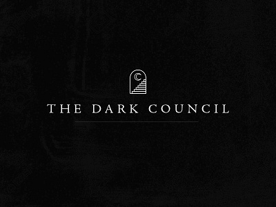 Dark Council Logo dark death metal heavy metal icon identity logo metal monoline