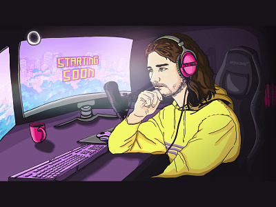 Liquid Prince Twitch Illustration