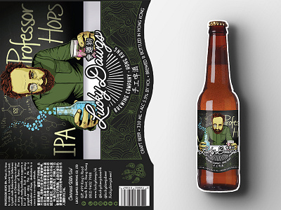 Professor Hops India Pale Ale Label