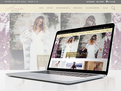 Bridal Store Website Wireframe