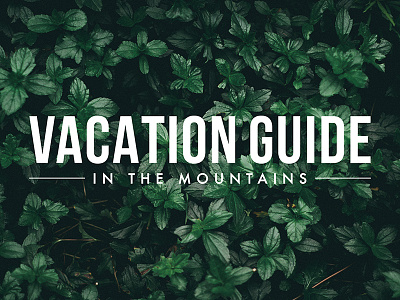 Vacation Guide Logo Design blue ridge in the mountains logo graphic design magazine north carolina north georgia things to do tourists vacation vacationers visitors