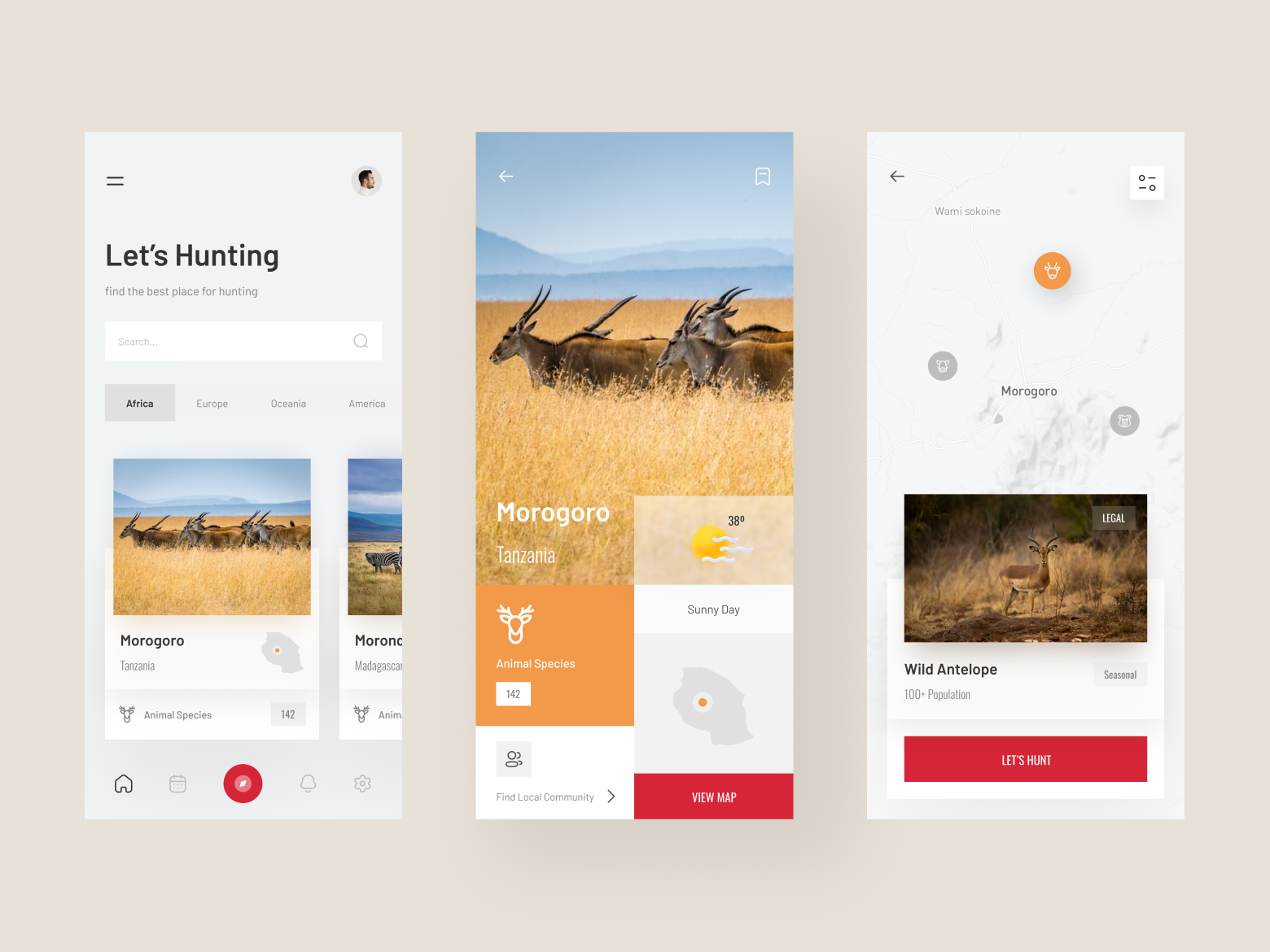Hunting App 🦌 by Rudi Tabuti on Dribbble