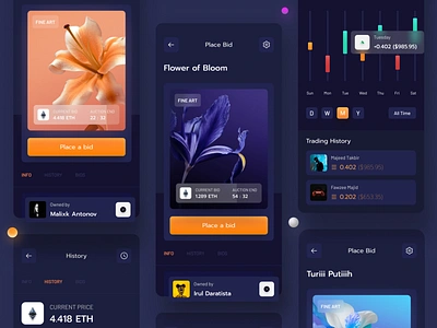 ENEFTE art art trading artist bitcoin wallet block chain blockchain crypto crypto currency cryptocurrency dark dark theme ethereum flower nft nftart nfts trader trading bid