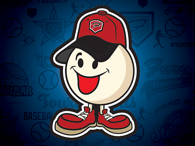 Fury Ball-Mascot baseball branding fastpitch illustration logo mascot sports vector