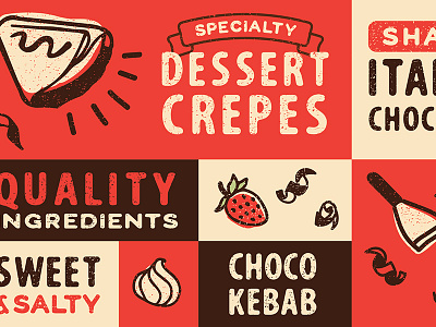Crepe Escape Illustrations chocolate crepe dessert food italian restaurant strawberry sweet upstate ny
