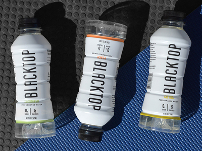 Blacktop Packaging beverage fitness health drink nyc packaging performance water sports drink water