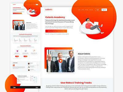 Celonis Academy Website Design
