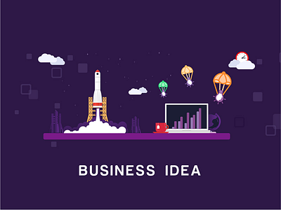 Business Idea 2d abstract challenge cloud computer designer graph graphics design icon illustration space web