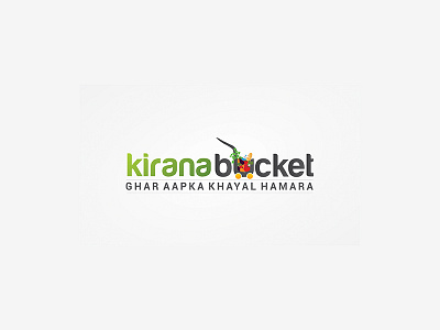 Kirana Bucket Logo branding flat font identity kirana letters logo logotype simple type