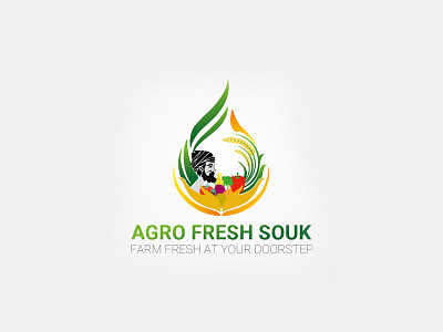 Agro Fresh Souk agro fresh souk branding flat font identity letters logo logotype simple type