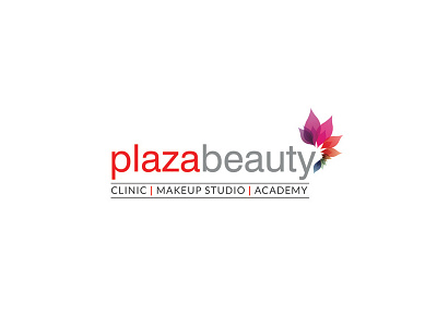 Plazabeauty Logo branding flat font identity letters logo logotype plazabeauty simple type